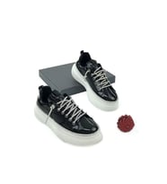 Prego (Park Moda) Taş Biye Bağcıklı Günlük Kadın Spor Ayakkabı SİYAH