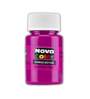 Pembe Kumaş Boyası Tişört Çanta Tekstil Boyası 30 ml 1 Adet Nova Color Kumaş Boyası Pembe 1 Adet