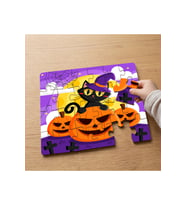 Balkabakları - Cadılar Bayramı Tasarımlı 24 Parça Ahşap Çocuk Puzzle