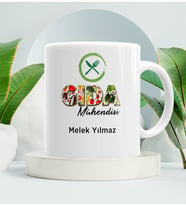 Gıda Mühendisi Kupa Bardak Beyaz 004