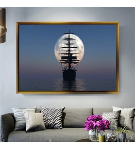Altın Çerçeveli dekoratif tablo a1118 (Gold)