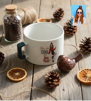 Kişiye Özel Karikatürlü Mama Cool Anneye Hediye Lüks Fincan Anneler Günü Hediyesi