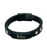 Beatles Figürlü Unisex Deri Çelik Bileklik (Karışık)