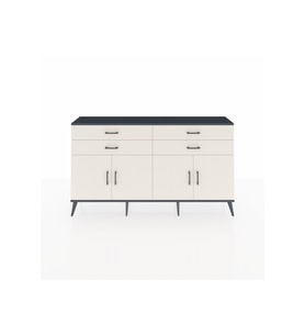 Arges Konsol 2 Raflı 4 Çekmeceli 8 Kapaklı 176x30x99 Antrasit-Aytaşı