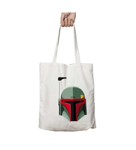 Star Wars Boba Fett Bounty Hunter iki Taraf Kalıcı Yıkanabilir Okul Plaj Omuz Bez Çanta
