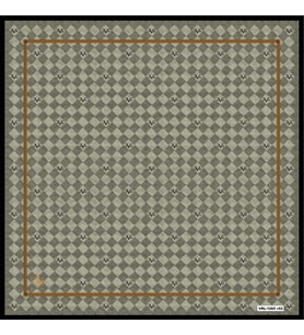 Geometrik Desen Black Seri Twill Eşarp Eşarp Askısı ile Birlikte 90x90 cm Taş Si
