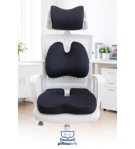 Ergonomik Ofis Minderi Seti Bel Boyun Oturma Desteği 3'lü