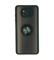 Xiaomi Pocophone X3 Kılıf Montreal Yüzüklü Silikon Kapak - Yeşil