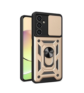 Samsung Galaxy A05 Kılıf Pars Lens Yüzüklü Silikon - Gold