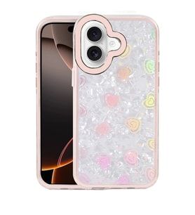 iPhone 16 Lumi Desenli Kapak - Pembe