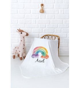 Pia Baby Premium %100 Pamuk Çift Kat Penye Bebek Battaniyesi 80x80 cm 5016-11 (Krem)