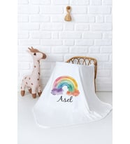 Pia Baby Premium %100 Pamuk Çift Kat Penye Bebek Battaniyesi 80x80 cm 5016-11 (Krem)