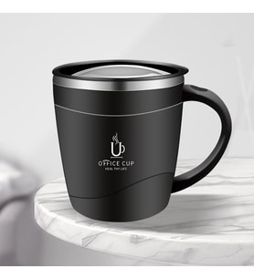 304 L Çelik Siyah Sıcak Soğuk 500 ml Kahve El Termos Kupa Mug cin558sy