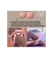 Çok Renkli 9 Tekerlekli Yoga ve Fitness Silindiri, Esneklik ve Denge Artırıcı