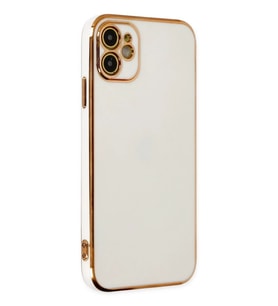 Newface Apple iPhone 12 Kılıf Volet Silikon - Beyaz