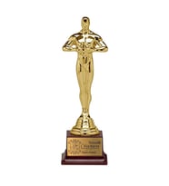 Kişiye Özel Yılın En Yetenekli Öğretmeni Tasarımlı Oscar Ödül Kupası (Altın)