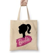 Barbie Çocuklara Hediye Bez Çanta Uzun Saplı