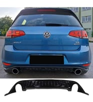 Vw Golf 7 GTI Difüzör Parlak Siyah Plastik 2012 2013 2014 2015 2016 2017 Arka-difizör-bodykit-ek
