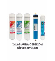 Aura Cebilon Silver Su Arıtma Cihazı Uyumlu 5li Filtre Set