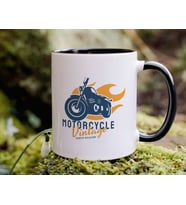 BK Gift Kişiye Özel Motorcu Temalı Siyah Kupa Bardak-14, Arkadaşa Hediye, Sevgiliye Hediye