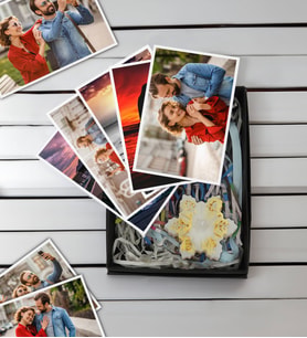 BK Gift Kişiye Özel 10 adet Fotoğraf Baskısı ve Yaldızlı Kar Tanesi Mum Hediye Seti (Özel Hediye Kutusunda), Sevgiliye Hediye, Yıl Dönümü Hediyesi