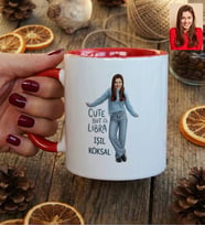 Kişiye Özel Karikatürlü Cute But Libra Terazi Burcu Kupa Bardak Doğum Günü Hediyesi