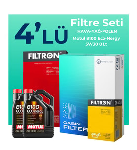 Filtron Mercedes S500 Filtre Bakım Seti Motul Motor Yağlı (1999-2006) 4 Lü