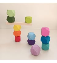Woodblocks Waldorf Ahşap Denge Blokları G12 Li Set