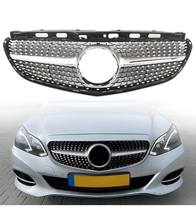 S-Dizayn Mercedes E-Class W212 Ön Panjur Krom Diamond Model 2014-2016 (Karışık)