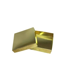 Komple Karton Kutu 10X10x3 CM  (25 Adet )  Gold
