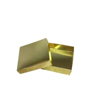 Komple Karton Kutu 10X10x3 CM  (25 Adet )  Gold