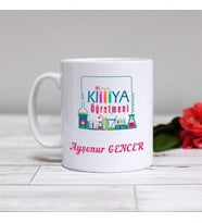 Kişiye Özel Kimya Öğretmeni Kupa Bardak HA17 (Beyaz - Beyaz)