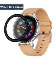 Huawei Watch Gt2 42MM 3D Kavisli Pet Ekran Koruyucu-(5775) - ETC6012-3615 (Siyah)