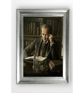 Gümüş Çerçeveli Atatürk Tablo a185