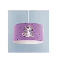 MEKTA HOME BEBEK VE ÇOCUK ODASI Mor Unicorn Desenli Avize