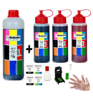 PERFECTİON Canon E414/404/484/E474 Yazıcı Uyumlu Kartuş Dolum Seti Pg46/Cl56  1000 gr. SİYAH + 3 X 500 gr. RENKLİ