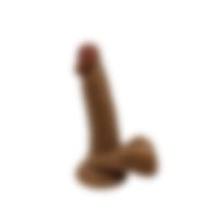 Konyax Realistik Testisli Melez 18 cm Dildo