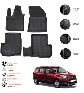 Dacia Lodgy 2016 3D Havuzlu Paspas OTL