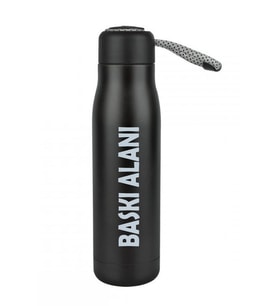 Paslanmaz Çelik Termos 600 ML (Siyah)