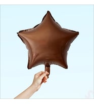 Yıldız Folyo Balon, 45cm - Karamel