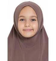 Vizon Pratik Hazır Geçmeli Genç Tesettür Bone Sandy Kumaş Düz Hijab 2312_10