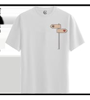 Heart or Mind - %100 Pamuklu Kadın Beyaz Tişört - Premium Quality (Siyah - Beyaz)