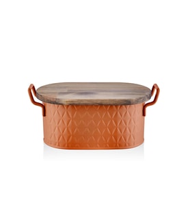 The Mia Prizma Ekmek Saklama Kabı Terracota 40x22x18 cm (Çok Renkli)