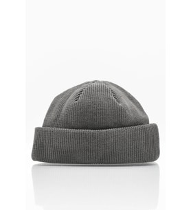 Erkek Koyu Gri Örgü Docker Bere Skullcap