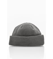 Erkek Koyu Gri Örgü Docker Bere Skullcap