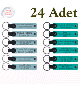 G Mavi & K Turkuaz, Şirket Yıl Dönümüne Anlamlı Hediye, 24’lü Set, Kişiselleştirilebilir Hediyelik
