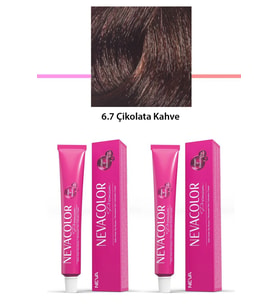 2 li Set Premium 6.7 Çikolata Kahve - Kalıcı Krem Saç Boyası 2 X 50 g Tüp