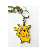 Sarı Pikachu Metal Anahtarlık