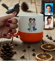 Kişiye Özel Karikatürlü Kankaya Erkek Kardeşe Abiye Hediye Kupa Bardak Pro Doğum Günü Hediyesi