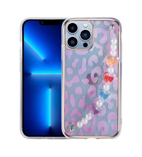 Uyumlu Model Apple iPhone 13 Pro Kılıf El Tutmalı Pilla Kapak (Pembe)